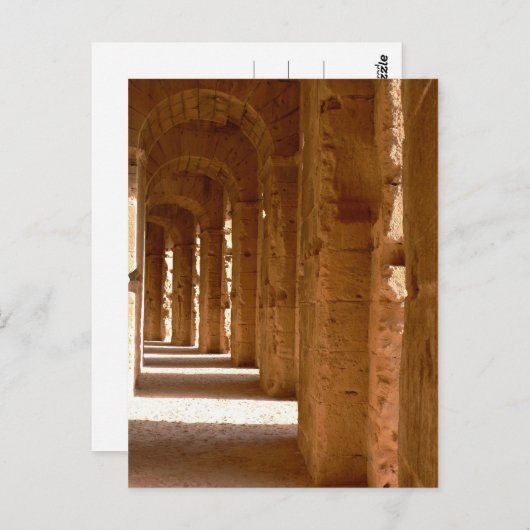 El Jem, Tunesien Postkarte (Vorne/Hinten)