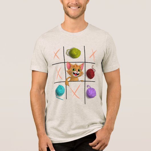 El Juego del Gato Tri-Blend Shirt (Vorderseite)