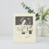 El Lissitzky - Black Anxious Postkarte (Stehend Vorderseite)