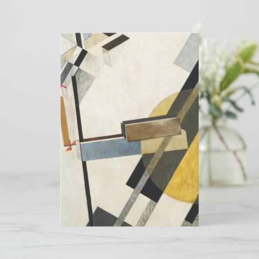 El Lissitzky Proun 19D Einladung (Stehend Vorderseite)