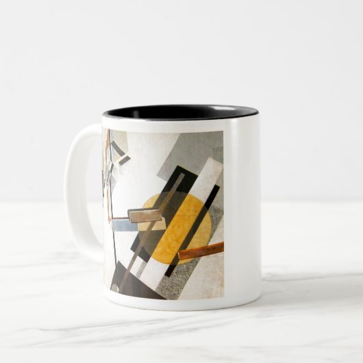 El Lissitzky Proun 19D Zweifarbige Tasse (Vorderseite Links)