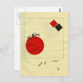 El Lissitzky- Von Weitem fliegen wir zur Erde Postkarte (Vorne/Hinten)