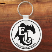 EL-Logo-B&W-Schlüsselanhänger Schlüsselanhänger (Vorderseite)