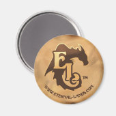 EL-Logo - Magnet (Vorderseite/Rückseite)