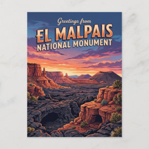 El Malpais National Monument New Mexico Postkarte