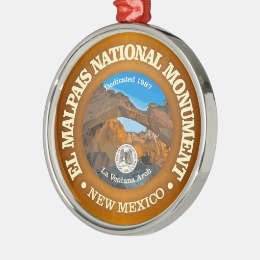 El Malpais (NM) Ornament Aus Metall (Links)