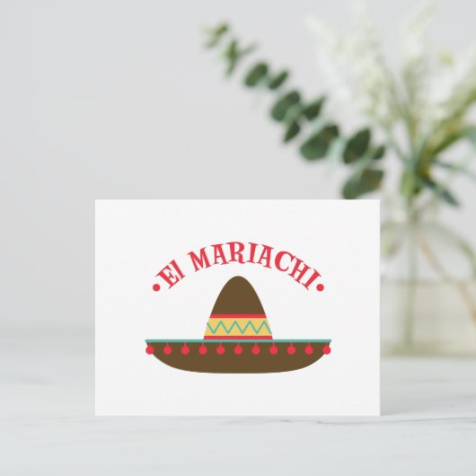 El Mariachi Postkarte (Stehend Vorderseite)