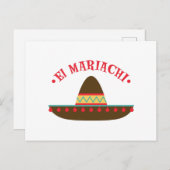 El Mariachi Postkarte (Vorne/Hinten)