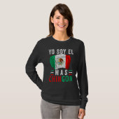 El Mas Chingon  Mexican Dad Husband Regalo T-Shirt (Vorne ganz)