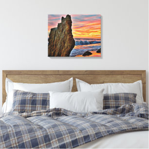 El Matador Beach in Malibu Landschaft Sonnenunterg Leinwanddruck