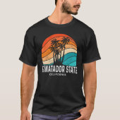El Matador State Beach California Palm Tree Beach  T-Shirt (Vorderseite)
