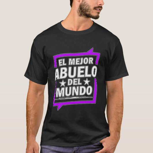 El Mejor Abuelo Del Mundo Spanische Welt Beste Gra T-Shirt (Vorderseite)