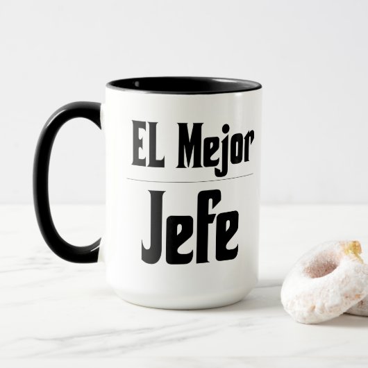 El Mejor Jefe Coffee Tasse (Mit Donut)