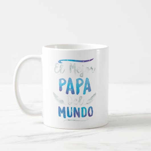 El Mejor Papa Del Mundo Vater Vathers Day Kaffeetasse (Links)