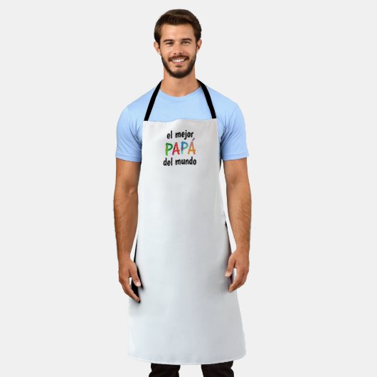 El mejor Papá del mundo Whimsical Letters Schürze (Getragen)