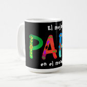 El mejor Papá en el mundo Bold Tasse (Vorderseite Links)