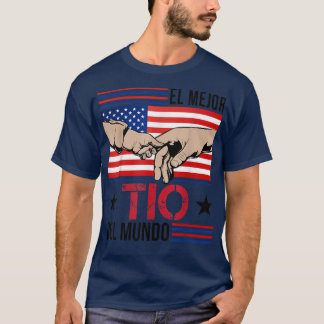 El Mejor Tio Del Mundo Men American Flag Decoratio T-Shirt