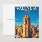 El Micalet Spanien Postkarte (Vorne/Hinten)