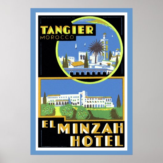 El Minzah Hotel, Tanger Poster (Vorne)