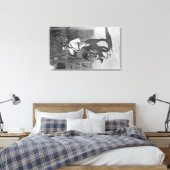 El Monte, CA Gays Löwenfarm - Herr Gay reitet Leinwanddruck (Insitu (Schlafzimmer))