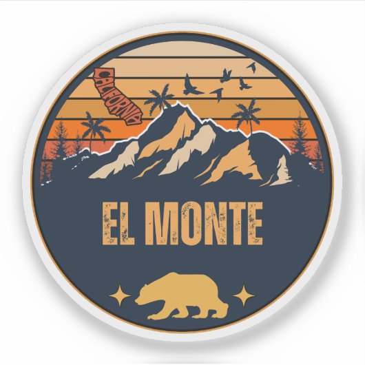 El Monte, Kalifornien Aufkleber (Vorderseite)