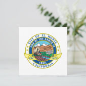 El Monte (Kalifornien) City Siegel Karte (Stehend Vorderseite)