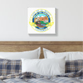 El Monte (Kalifornien) City Siegel Leinwanddruck (Insitu (Schlafzimmer))
