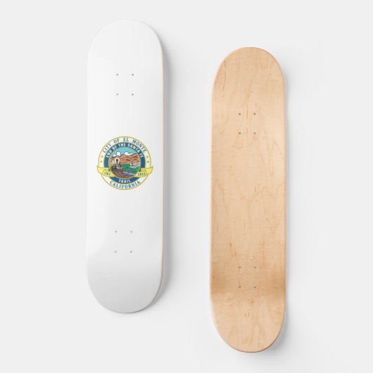 El Monte (Kalifornien) City Siegel Skateboard (Vorderseite)