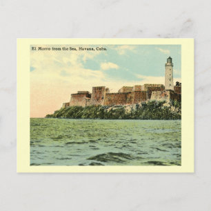 El Morro aus dem Meer, Havanna, Kuba 1913 Vintag Postkarte