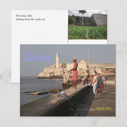 El Morro Castle, Kuba Postkarte (Vorne/Hinten)