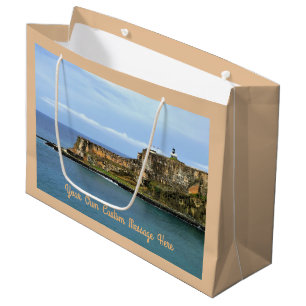 El Morro Guarding San Juan Bay Eintritt Custom Große Geschenktüte