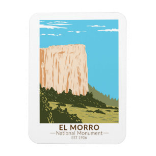 El Morro National Monument Inschrift Felsen Magnet