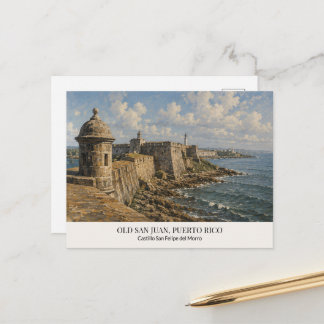 El Morro Postkarte – Alt-San Juan, Puerto Rico