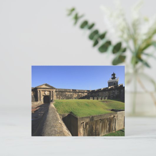 El Morro, San Felipe Castle, Drawbridge, Vordersei Postkarte (Stehend Vorderseite)