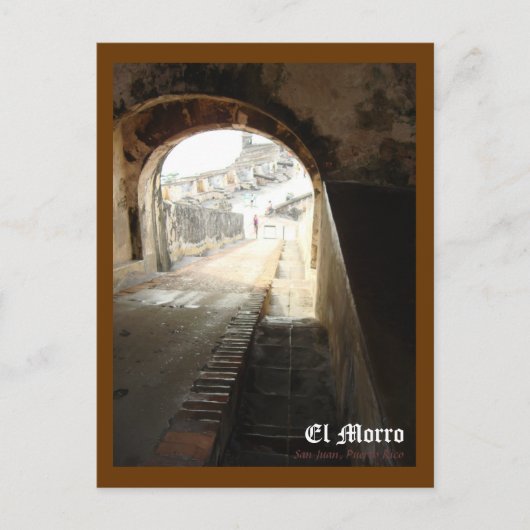 El Morro, San Juan, Puerto Rico Postkarte (Vorderseite)