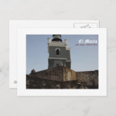 El Morro, San Juan, Puerto Rico Postkarte (Vorne/Hinten)