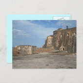 El Morro San Juan Puerto Rico Postkarte (Vorne/Hinten)