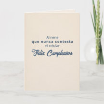 El Nene Que No Contesta Geburtstag