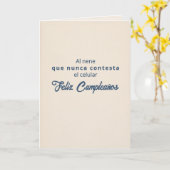 El Nene Que No Contesta Geburtstag Karte (Gelbe Blume)