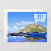 El Nido auf den Philippinen in Palawan Postkarte (Vorne/Hinten)