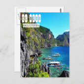 El Nido auf den Philippinen in Palawan Postkarte (Vorne/Hinten)