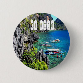 El Nido Island auf den Philippinen in Palawan Button