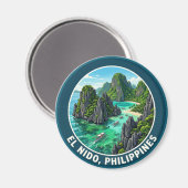El Nido, Palawan Philippinen Magnet (Vorderseite/Rückseite)