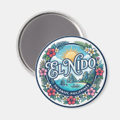 El Nido, Palawan, Philippinen Philippinen Magnet (Vorderseite/Rückseite)