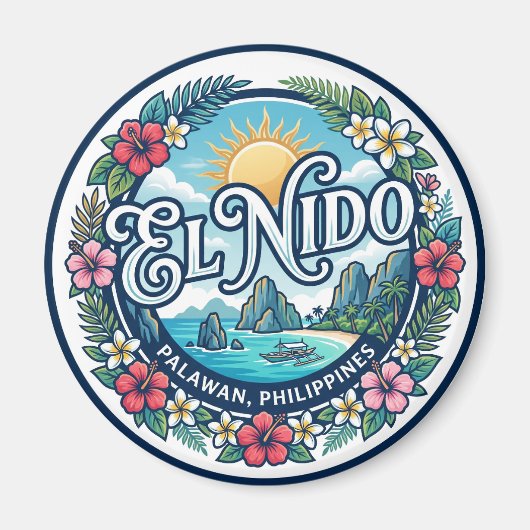 El Nido, Palawan, Philippinen Philippinen Magnet (Vorne)