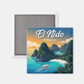 El Nido Philippinen Magnet (Vorderseite/Rückseite)