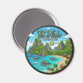 El Nido Philippinen Magnet (Vorderseite/Rückseite)