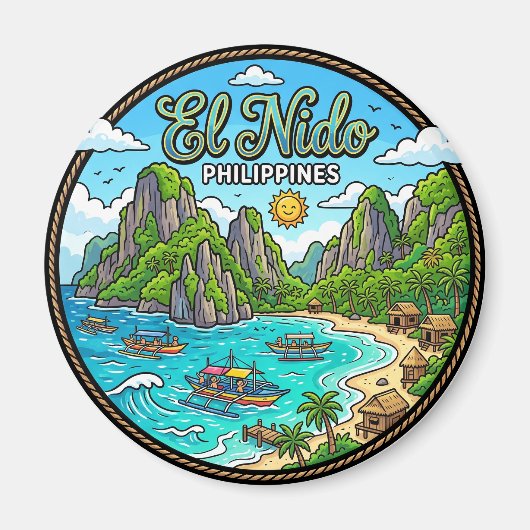 El Nido Philippinen Magnet (Vorne)