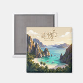 El Nido Philippinen Magnet (Vorderseite/Rückseite)