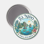 El Nido Philippinen Magnet (Vorderseite/Rückseite)